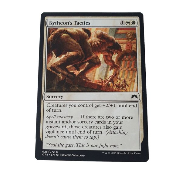 Kytheons Tactics Magic The Gathering 25/272 Sorcery 4X Wizards Of The Coast - Picture 2 of 3